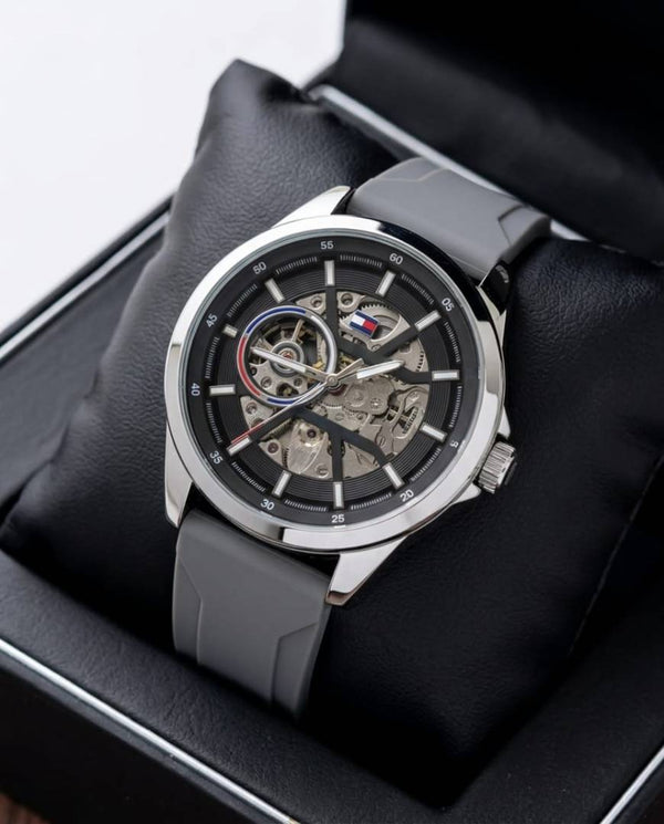 Tommy Hilfige_r Automatic Silicon Grey-Silver-Black