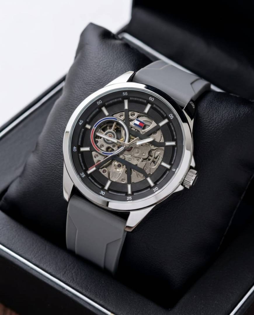 Tommy Hilfige_r Automatic Silicon Grey-Silver-Black