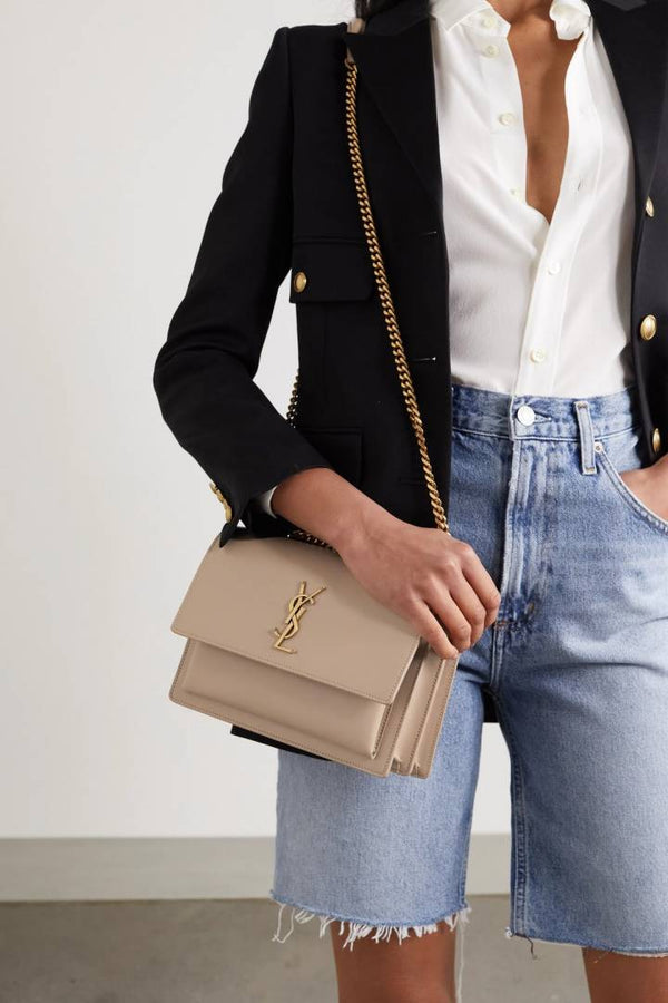 Ysl Sunset Beige 2503 Shoulder Bag With OriginalBox & DustCover