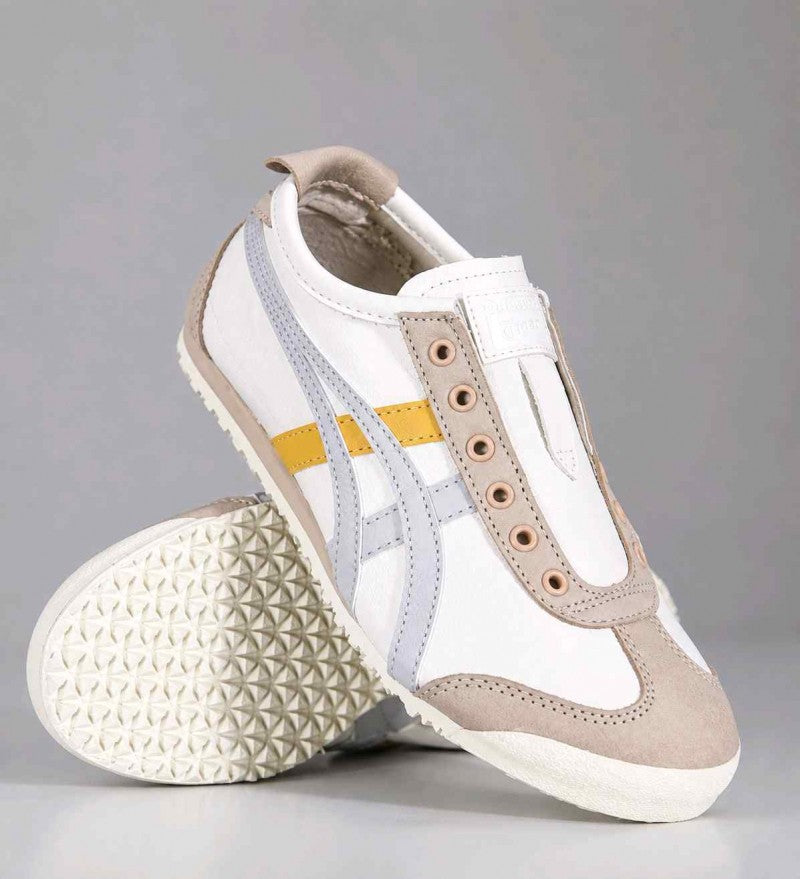 Onitsuukaa tiger MEXICO 66 SLIP-ON SNEAKERS BEIGE GREY YELLOW 100