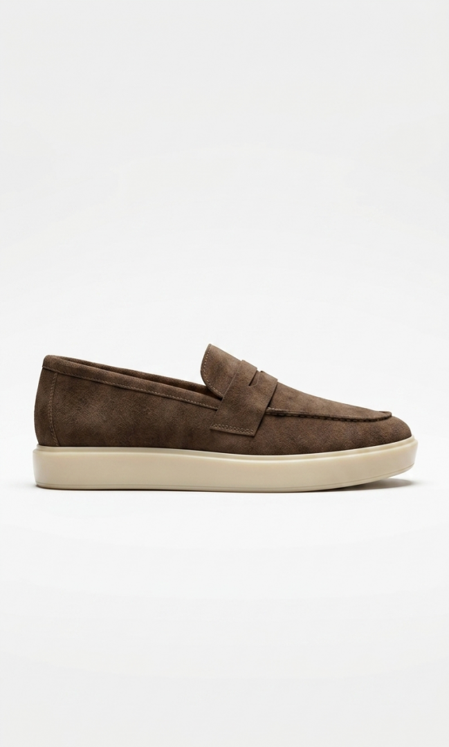 ZARRA BROWN SUEDE LOAFER 600