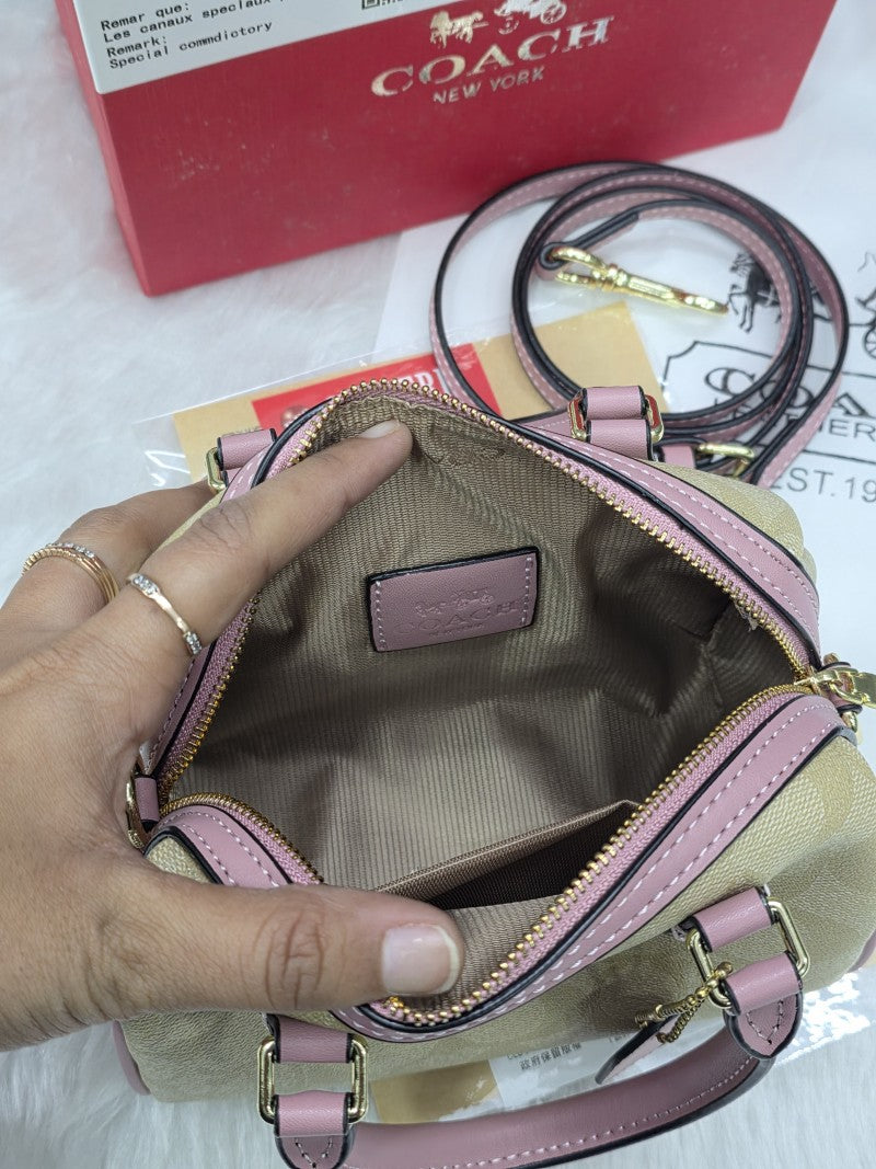 Coach_Rowan_Mini_ApricotPink_With_Original_Box