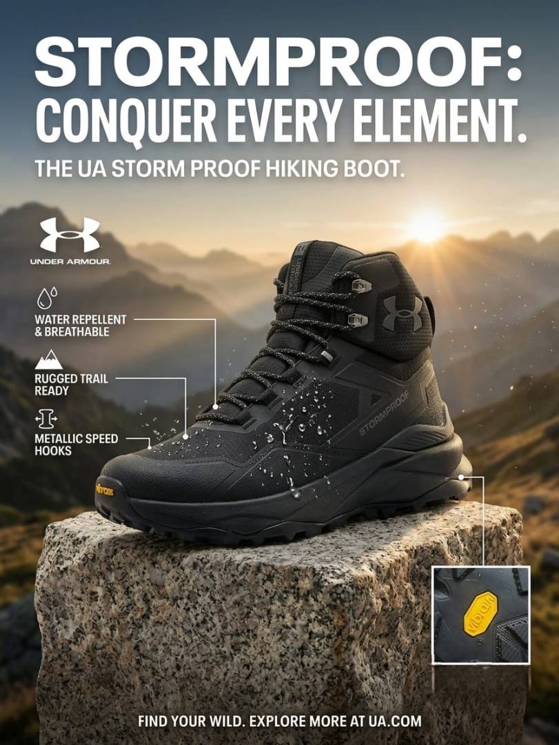 Under Armor Storm Proof boots black
