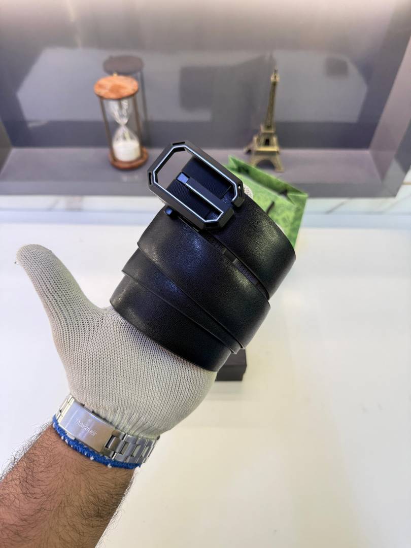 Gucci_Black Silver Belt Fa 1299