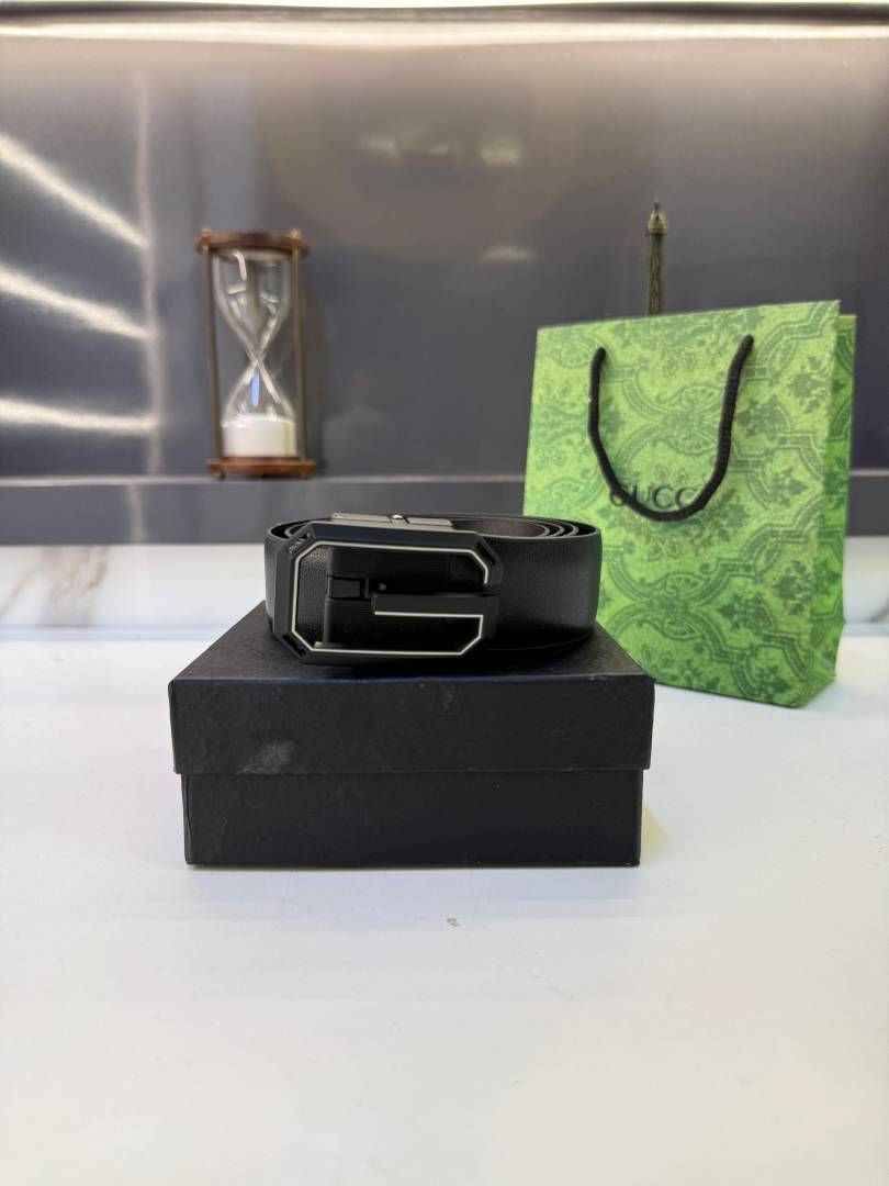Gucci_Black Silver Belt Fa 1299