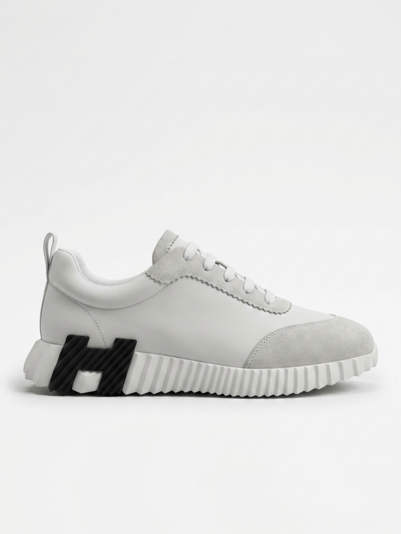 Hermes BOUNCING SNEAKER WHITE BLACK UA QUALITY