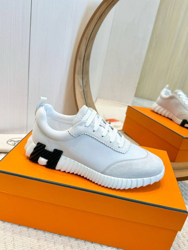 Hermes BOUNCING SNEAKER WHITE BLACK UA QUALITY