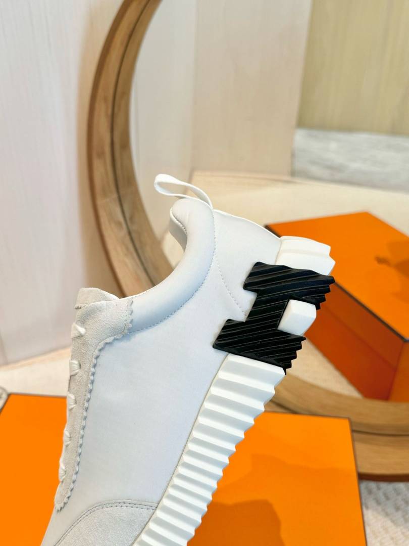 Hermes BOUNCING SNEAKER WHITE BLACK UA QUALITY
