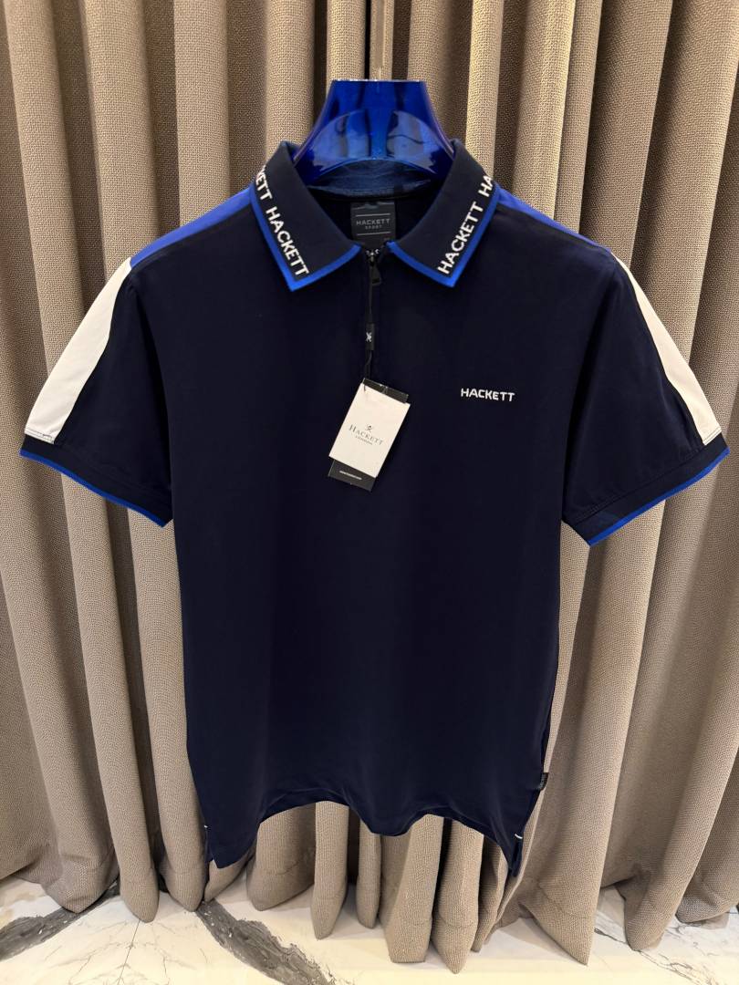 Hackett Chest Logo Box Pack Polo T-shirt Navy