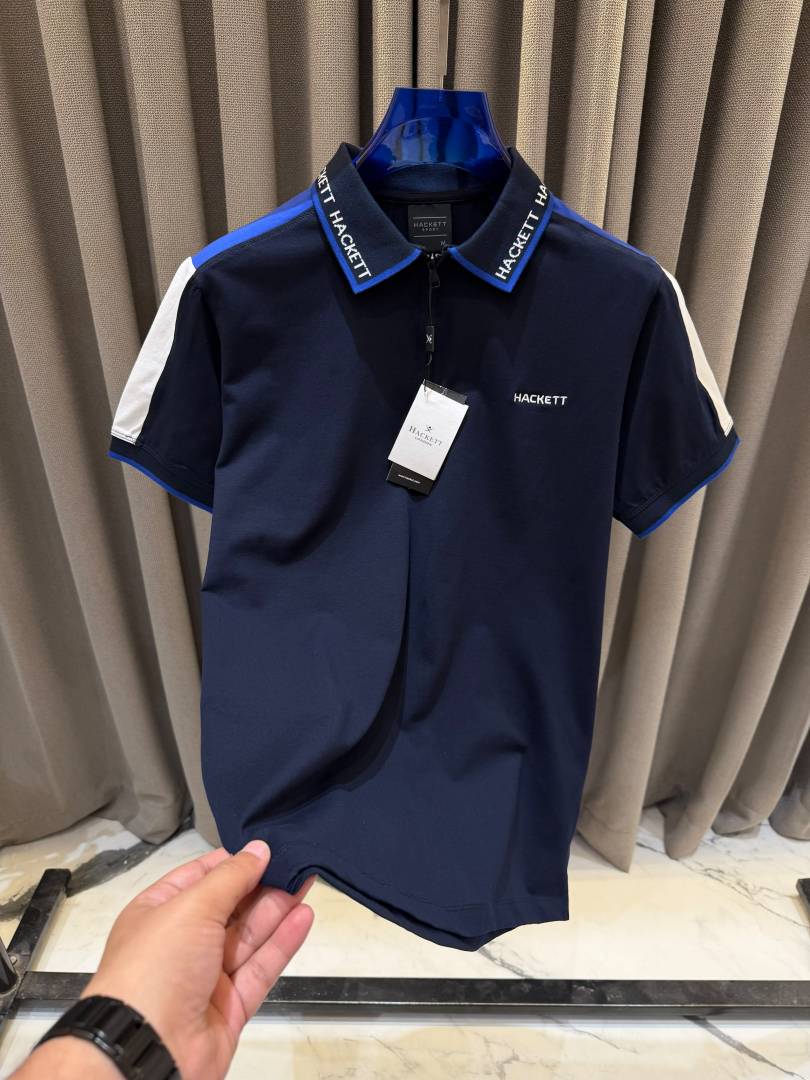 Hackett Chest Logo Box Pack Polo T-shirt Navy