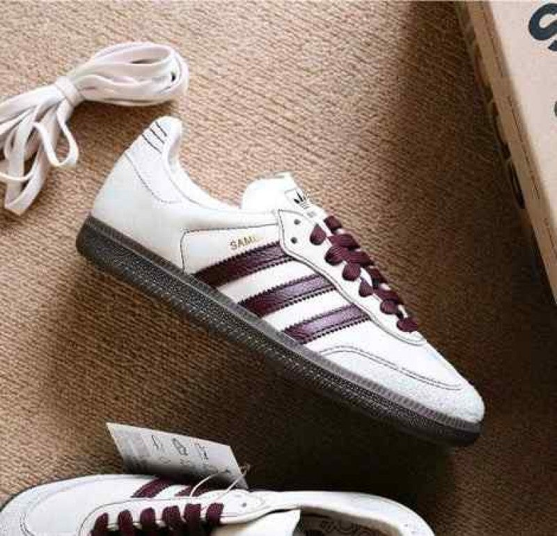Adidas Samba OG Wonder White Maroon