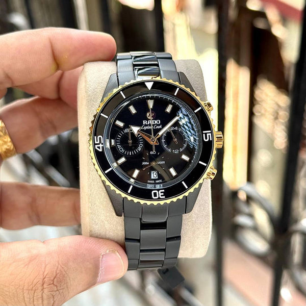 Rado Captain Cook HighTech Chronograph Black-Gold