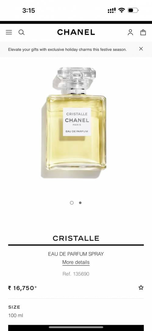 Chanel PARIS CRISTALLE EDP
