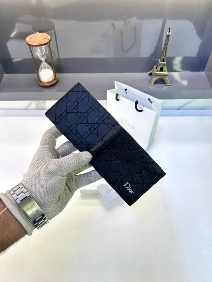Dior Wallet Black Premium Quality Fa 368