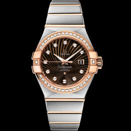 Omeg_ga Constellation Quartz luxury watch.