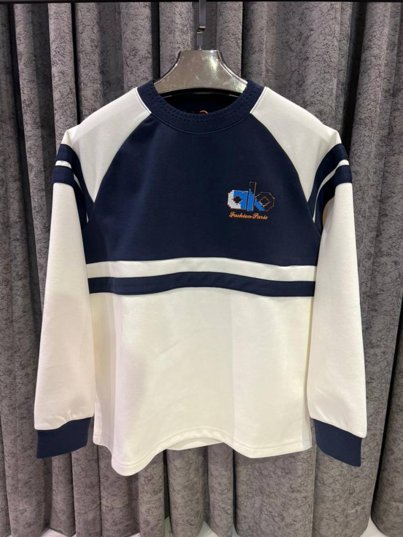 ALO IMPORTED SWEATSHIRT STORE ARTICLE NAVY AND CREAM