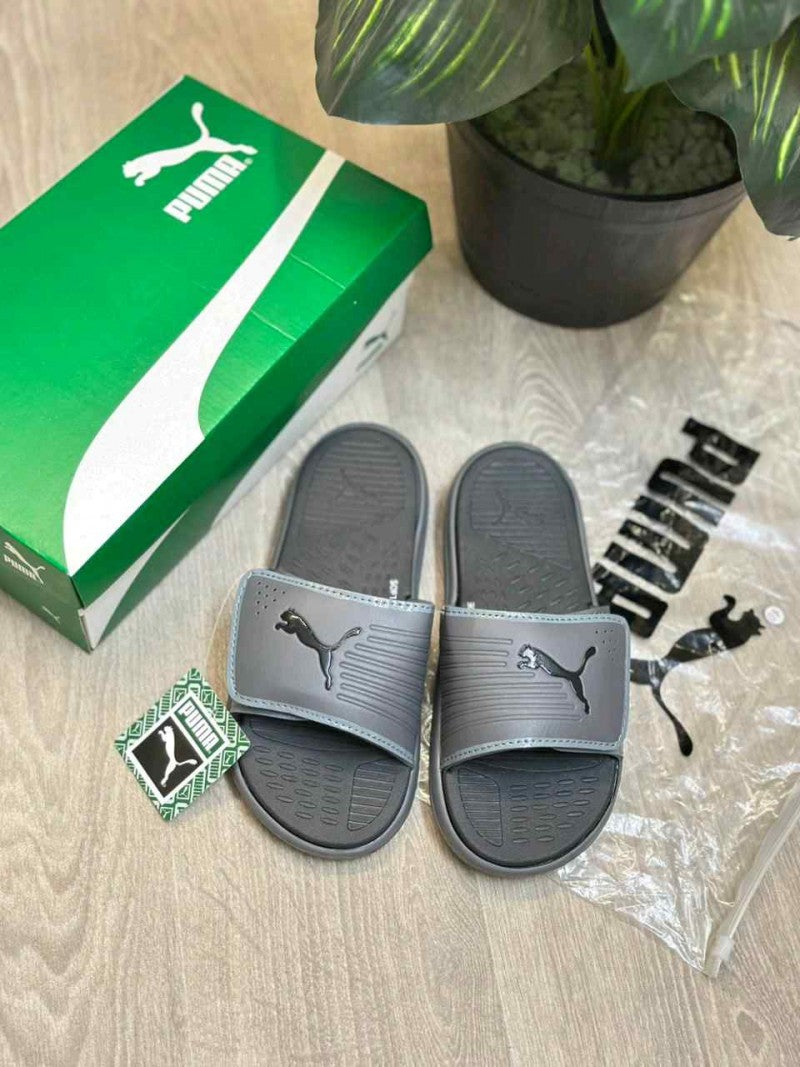 Puma Softride Adjust Premium Grey Black Flip Flop