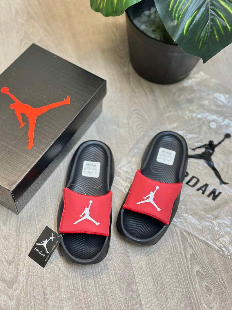 Air Jordan Franchise Premium Red Black Slides