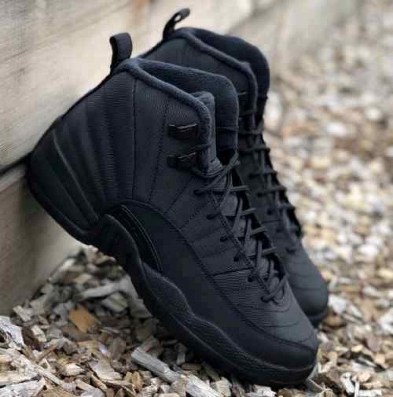 Nike Air Jordan Retro 12 Winterized Triple Black 159