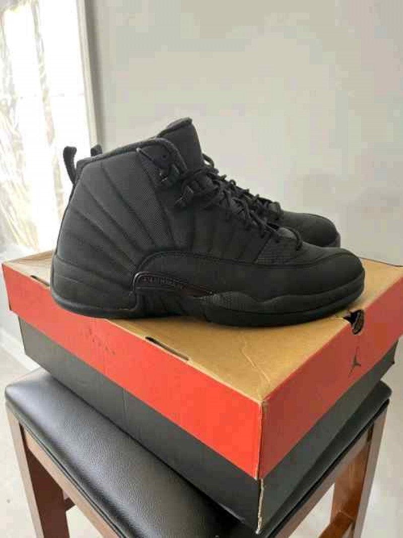 Nike Air Jordan Retro 12 Winterized Triple Black 159