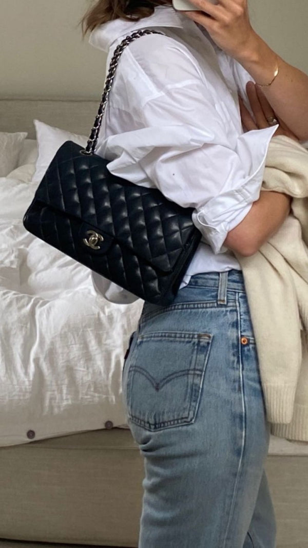 Chanel_Jumbo_Classic_Flap_Plain_Black_With_OriginalBox