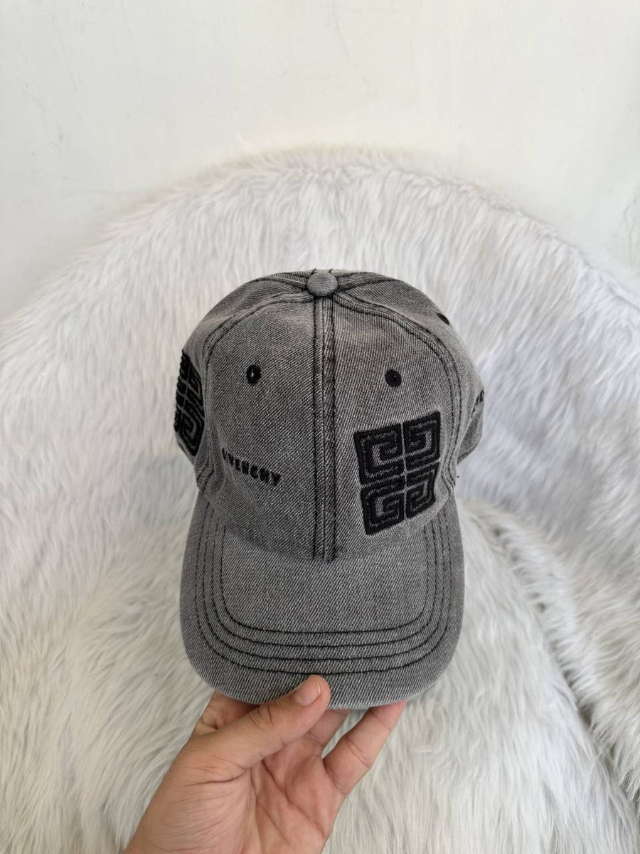 Givenchy 4G Black Denim Washed Premium Unisex Cap