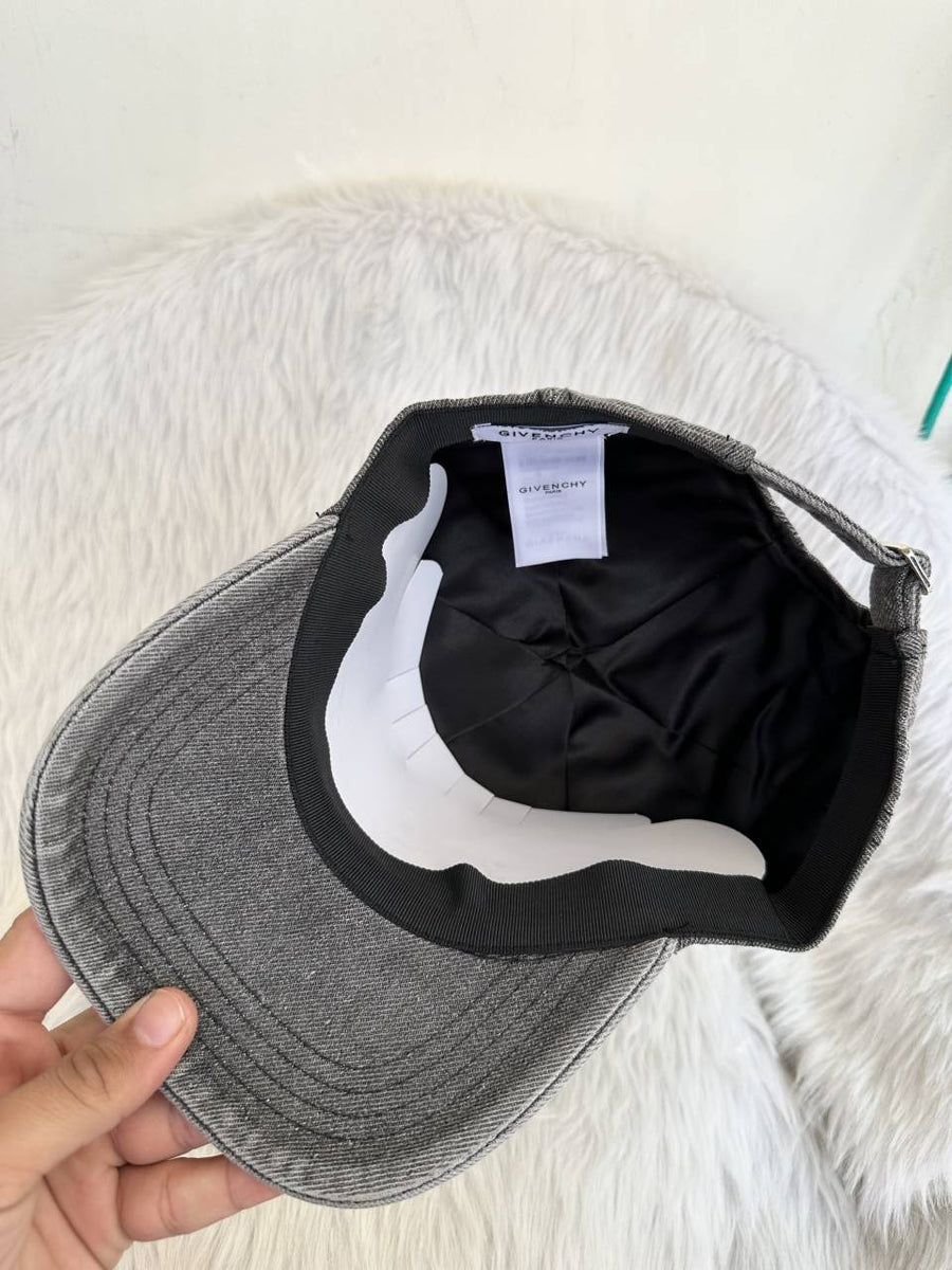 Givenchy 4G Black Denim Washed Premium Unisex Cap