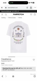 Casablanca Oversized T-shirt White