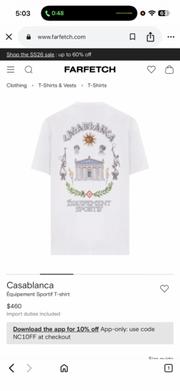 Casablanca Oversized T-shirt White