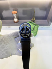Gucci_Gold Black Premium Quality Belt Fa 1305