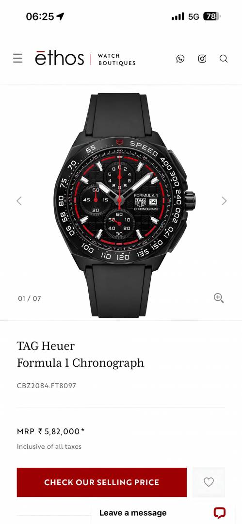 Tag Huer Formula 1 Chronograph
