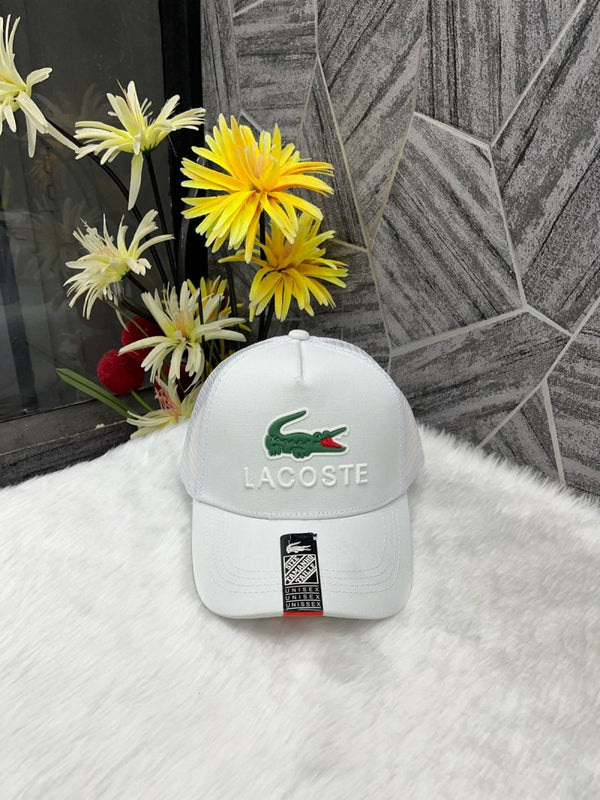 Lacoste_Crocodile_Front_Logo_Net_Premium_Unisex_Cap_With_Safety_Box_(White)