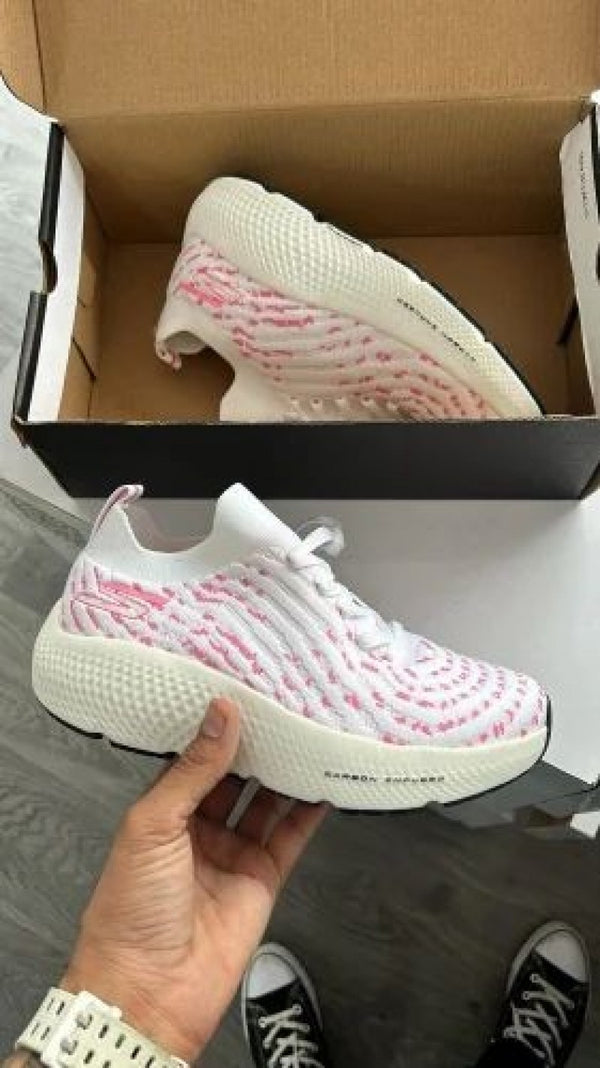 Sketcherss hyper burst ice shoe for women white pink