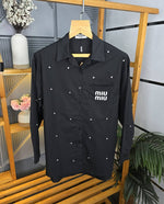 MIUM LOGO SHIRT BLACK S139-BK