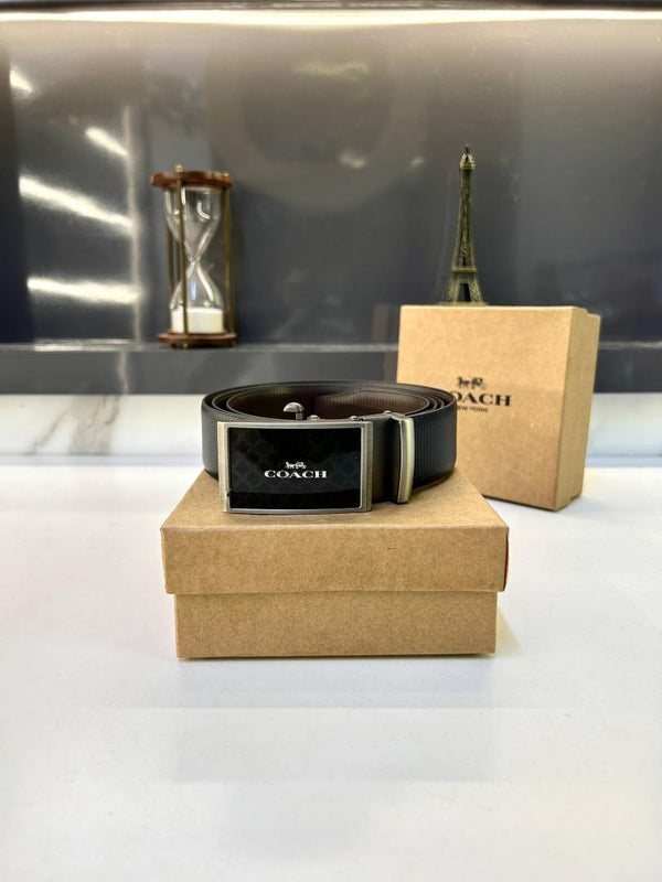 Coach Auto Lock Black Belt Fa 475