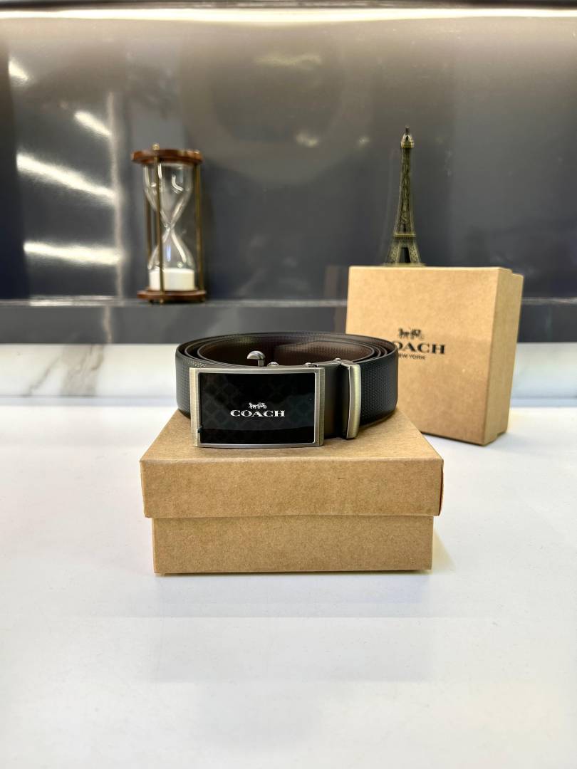 Coach Auto Lock Black Belt Fa 475