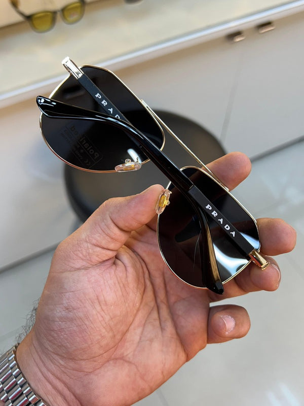 Prada_132_aviator_gold_black