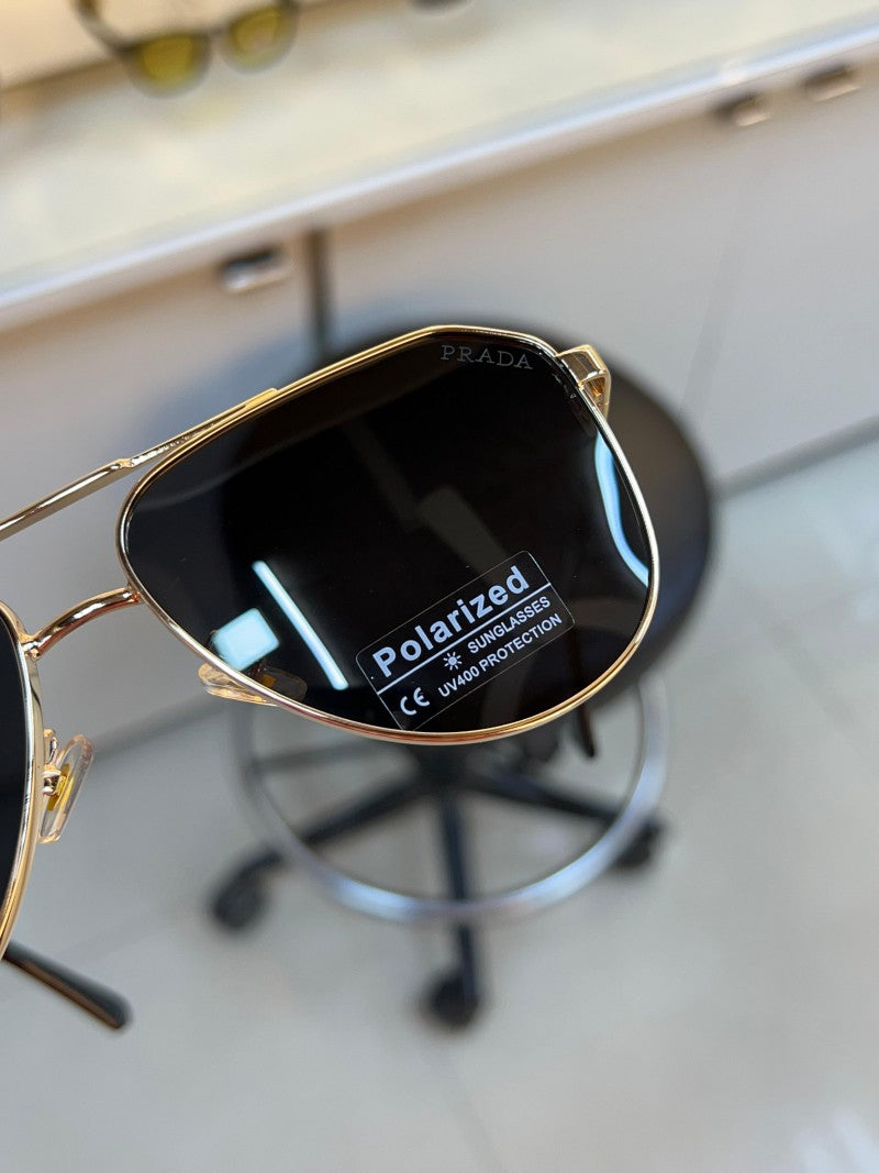 Prada_132_aviator_gold_black