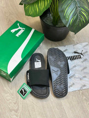 Puma Leadcat Palermo Foil All Black Slides
