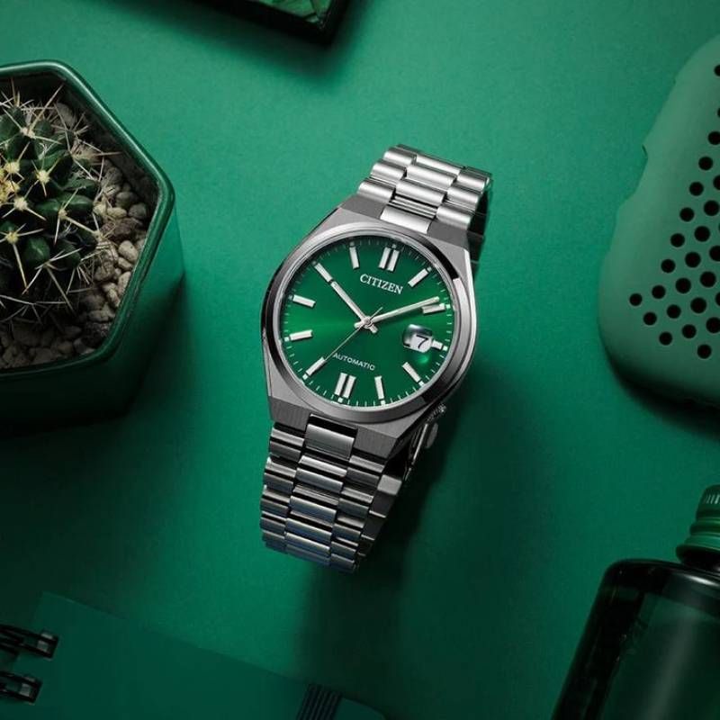 Citizen Tsuyosa Quartz Silver Green