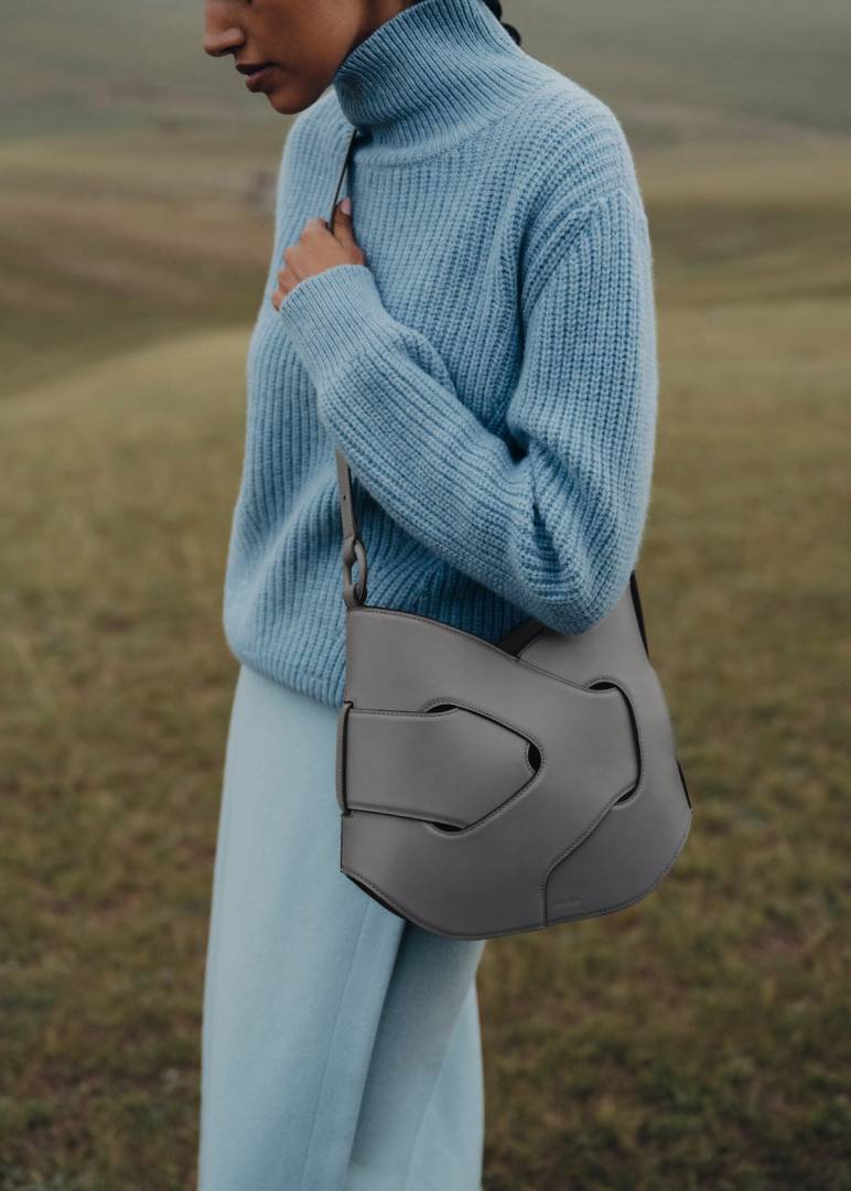 Polenne Nodde Hobo Shoulder Bag With Original Box Packing