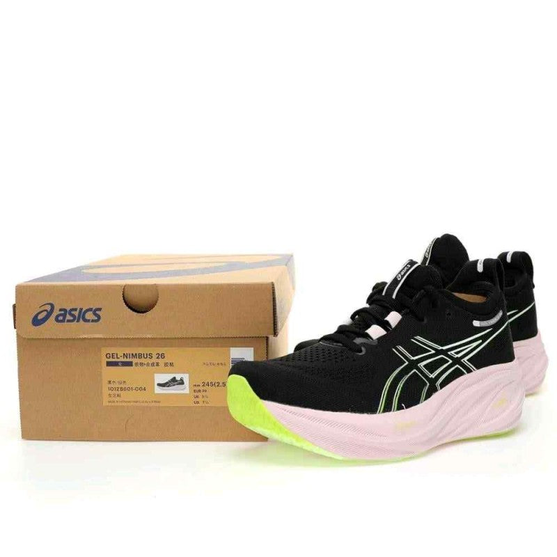Asics Gel-Nimbus 26 Black Neon Lime Women 1149