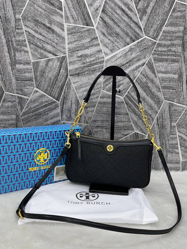 Torryy Burch Black Studio Shoulder Crossbody Bag With OriginalBox & DustCover