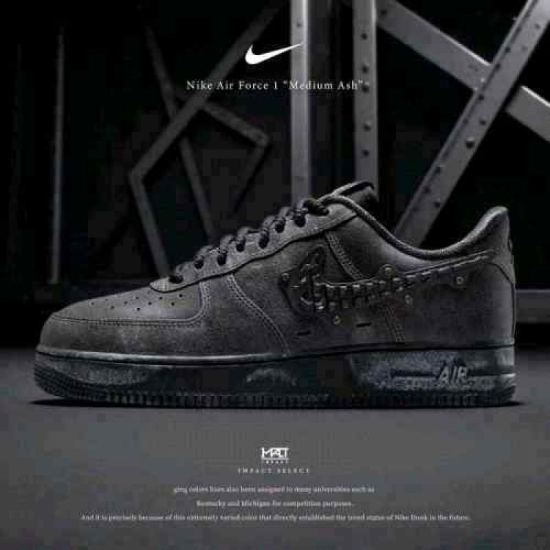 Nike AirForce 1 Low Medium Ash Black 439