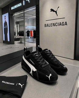 Puma x Balenciagaa Speedcat Suede Distressed BLACK 2510