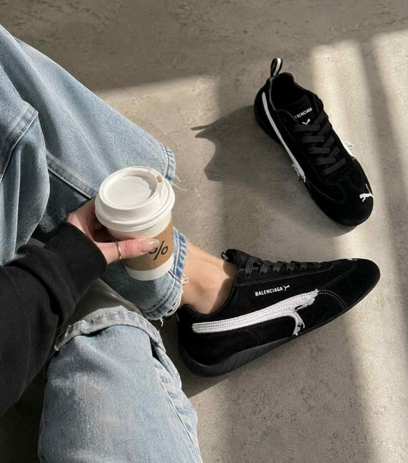 Puma x Balenciagaa Speedcat Suede Distressed BLACK 2510