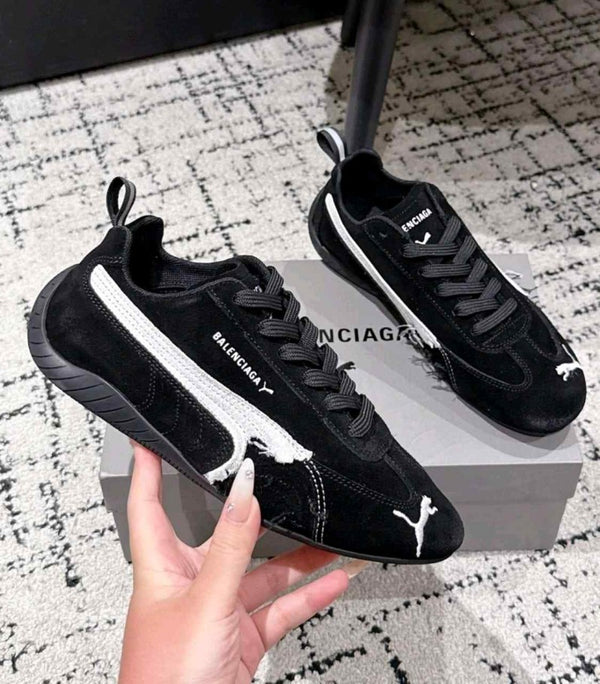 Puma x Balenciagaa Speedcat Suede Distressed BLACK 2510