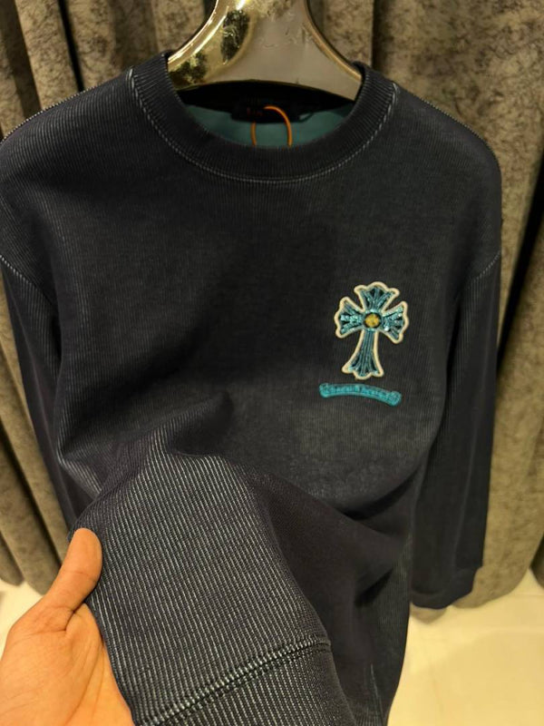 CHROME HEARTS IMPORTED SWEATSHIRT STORE ARTICLE NAVY BLUE