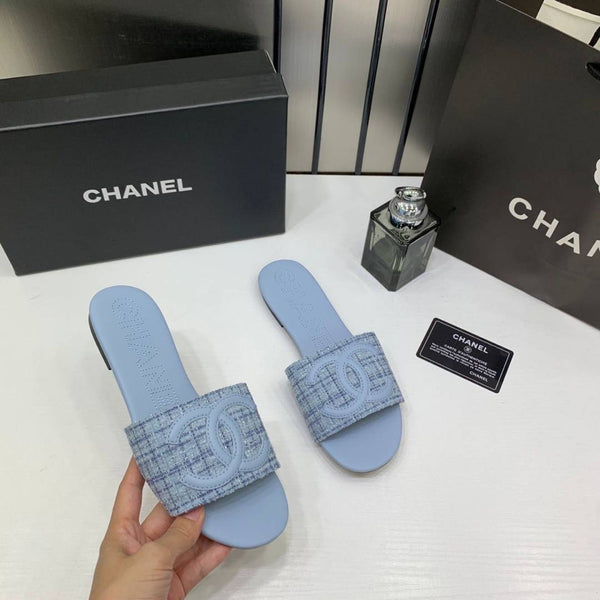 Chanel_Blue_Tweed_CC_Slippers_Flat_Light_Blue_With_OG_Box_&_Carry_Bag_1892_LT_Blue