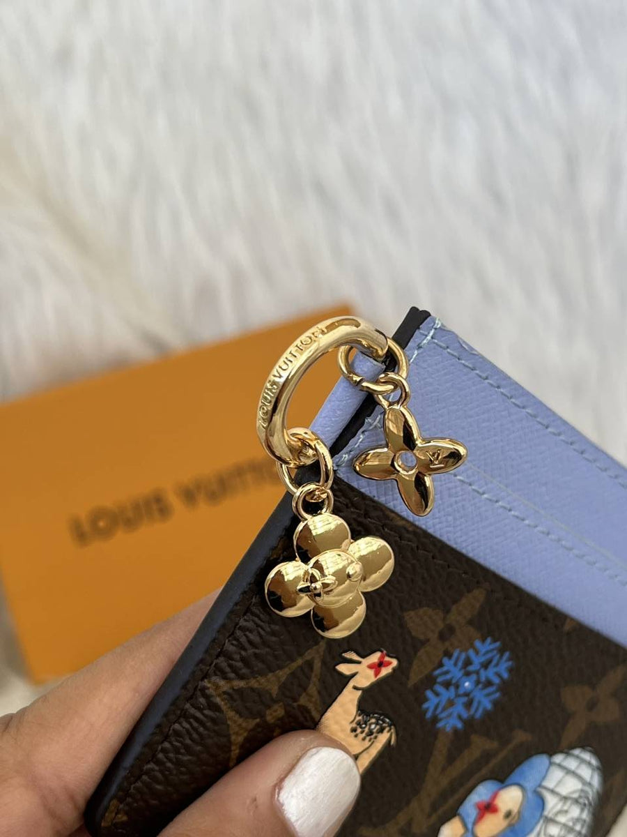 Louis Vuitton L-13 LV Charm Card Holder With Original Box & DustCover